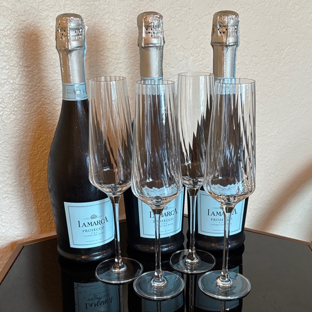 Krosno Champagne Glasses-Set of 4